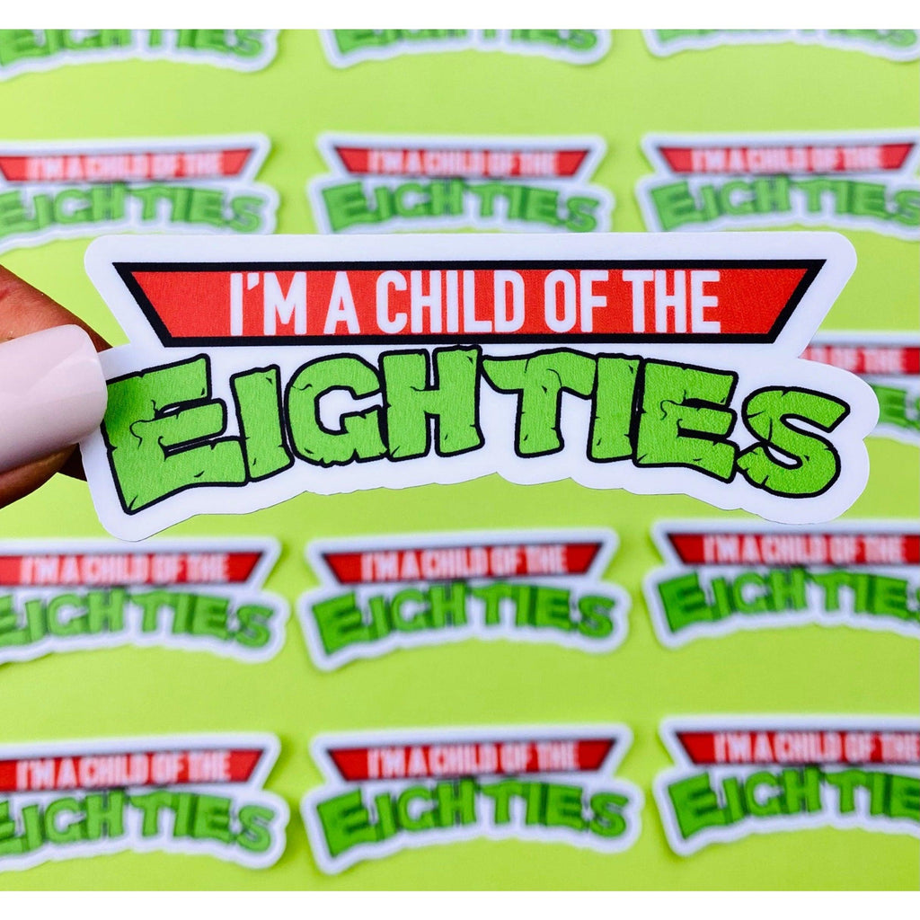Made In The Eighties Sticker Vintage Design from 1980s, Eighties Stickers, Turtles, Eighties Cartoons, 80s Stickers