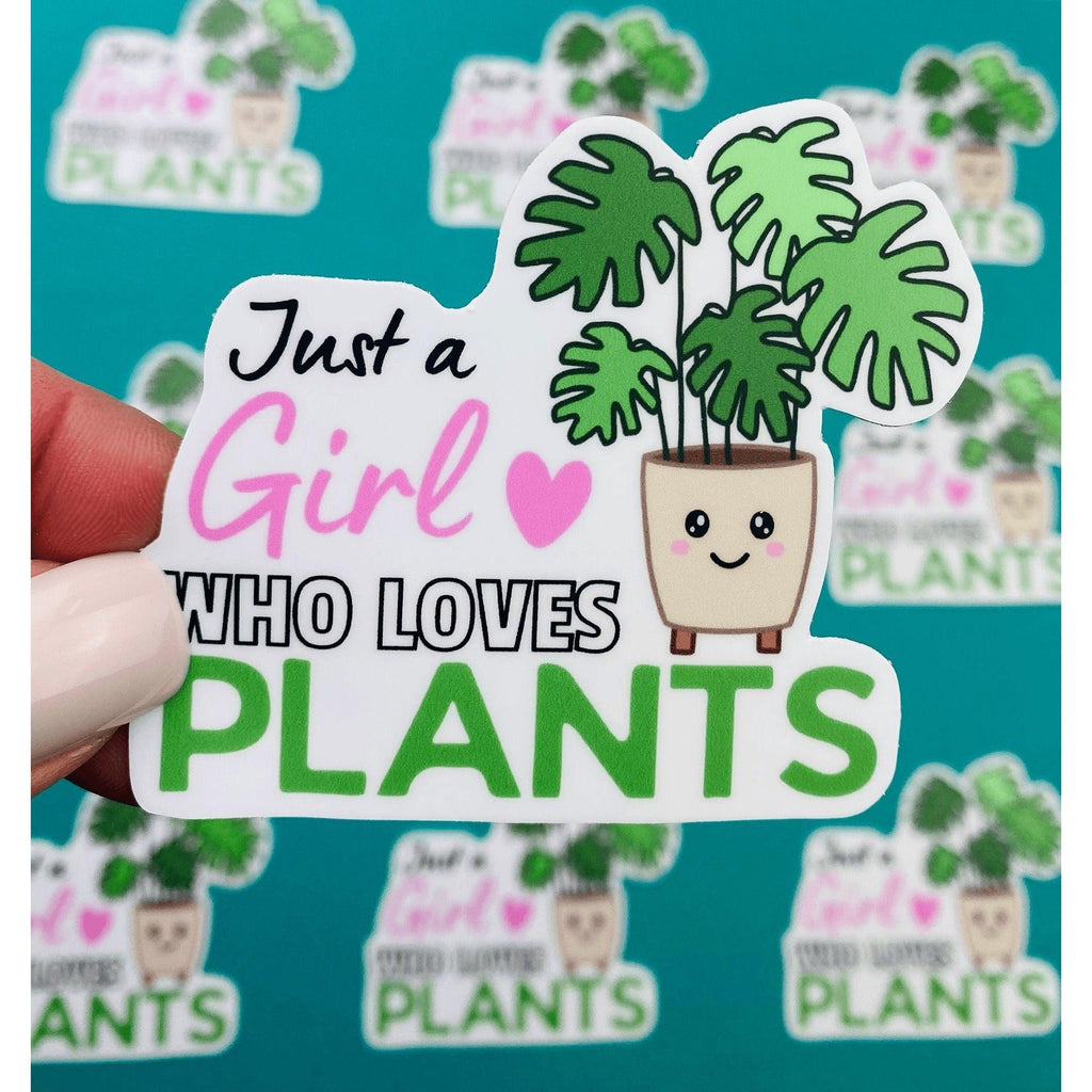 Girl Who Loves Plants Sticker