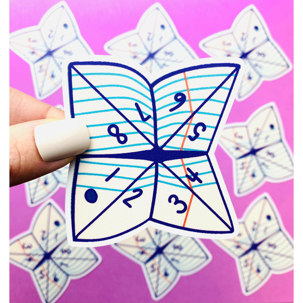 90s Paper Fortune Teller Sticker