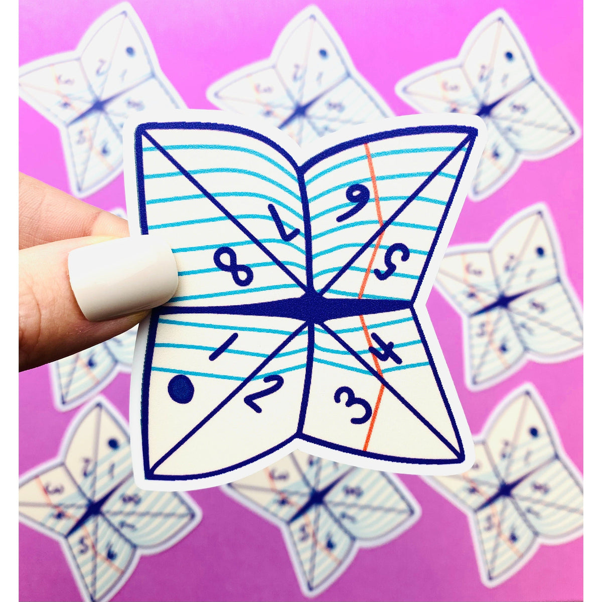 90s Paper Fortune Teller Sticker