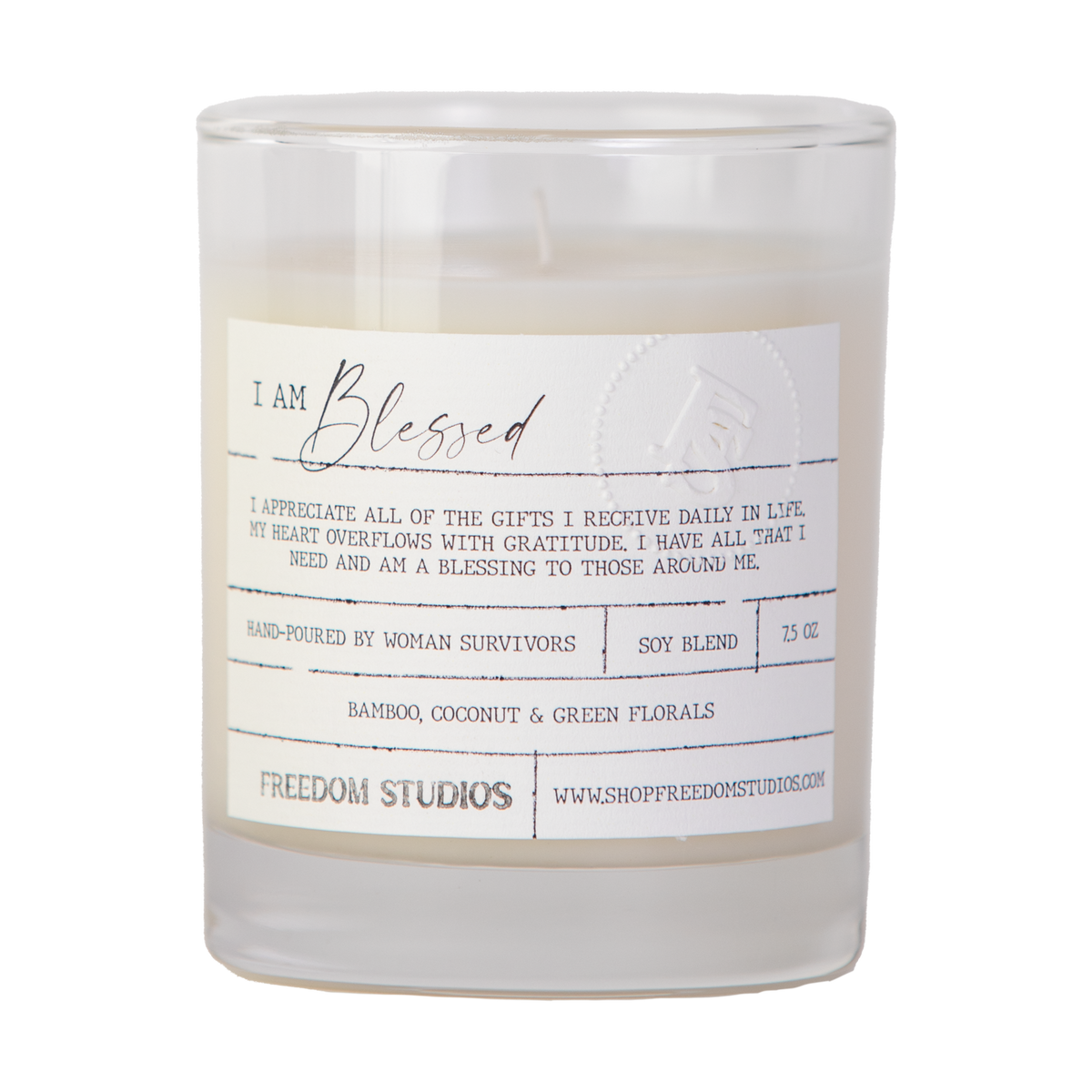 I AM Blessed 7.5 oz Candle