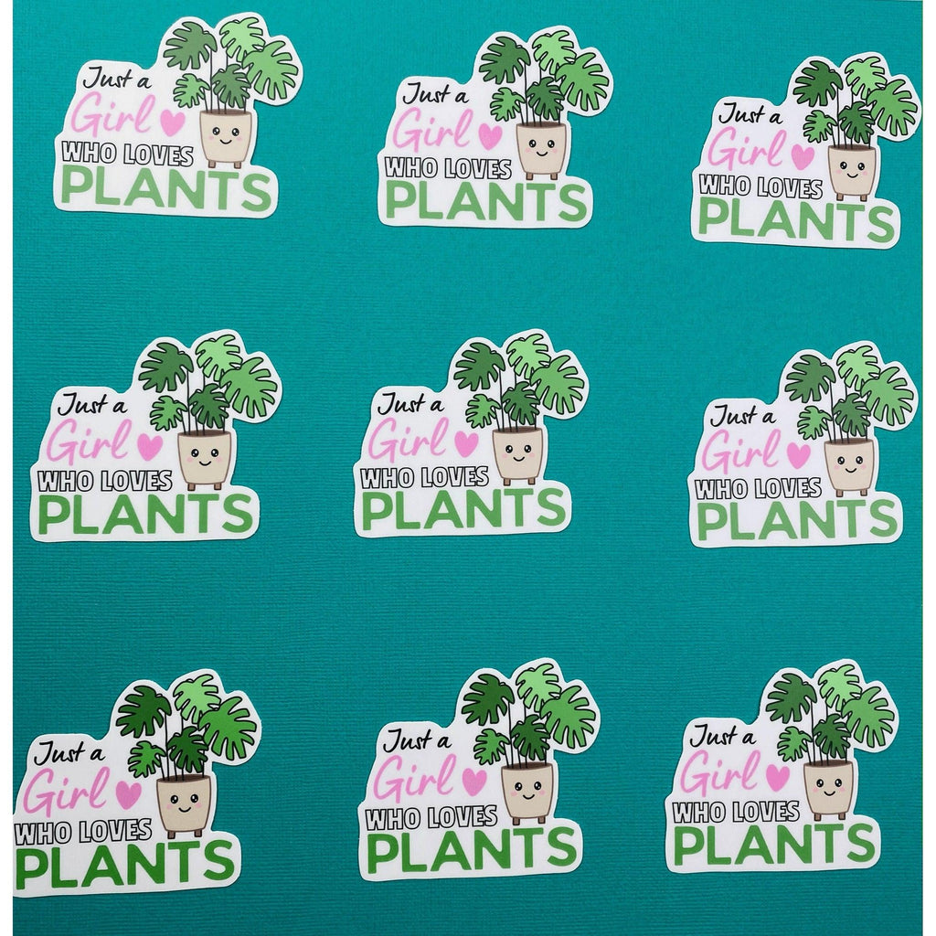 Girl Who Loves Plants Sticker
