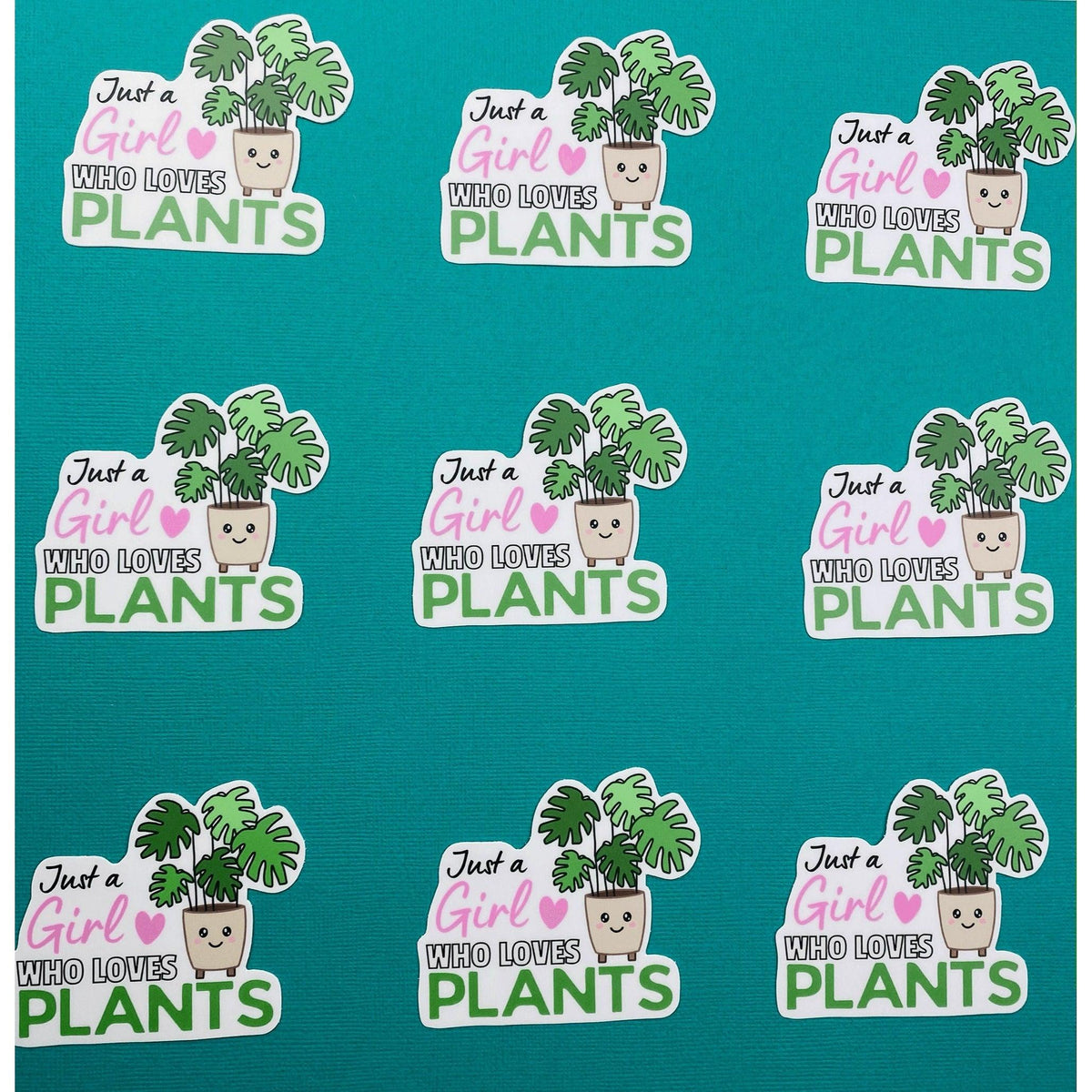 Girl Who Loves Plants Sticker