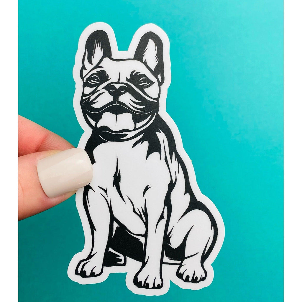 Black & White Frenchie Sticker