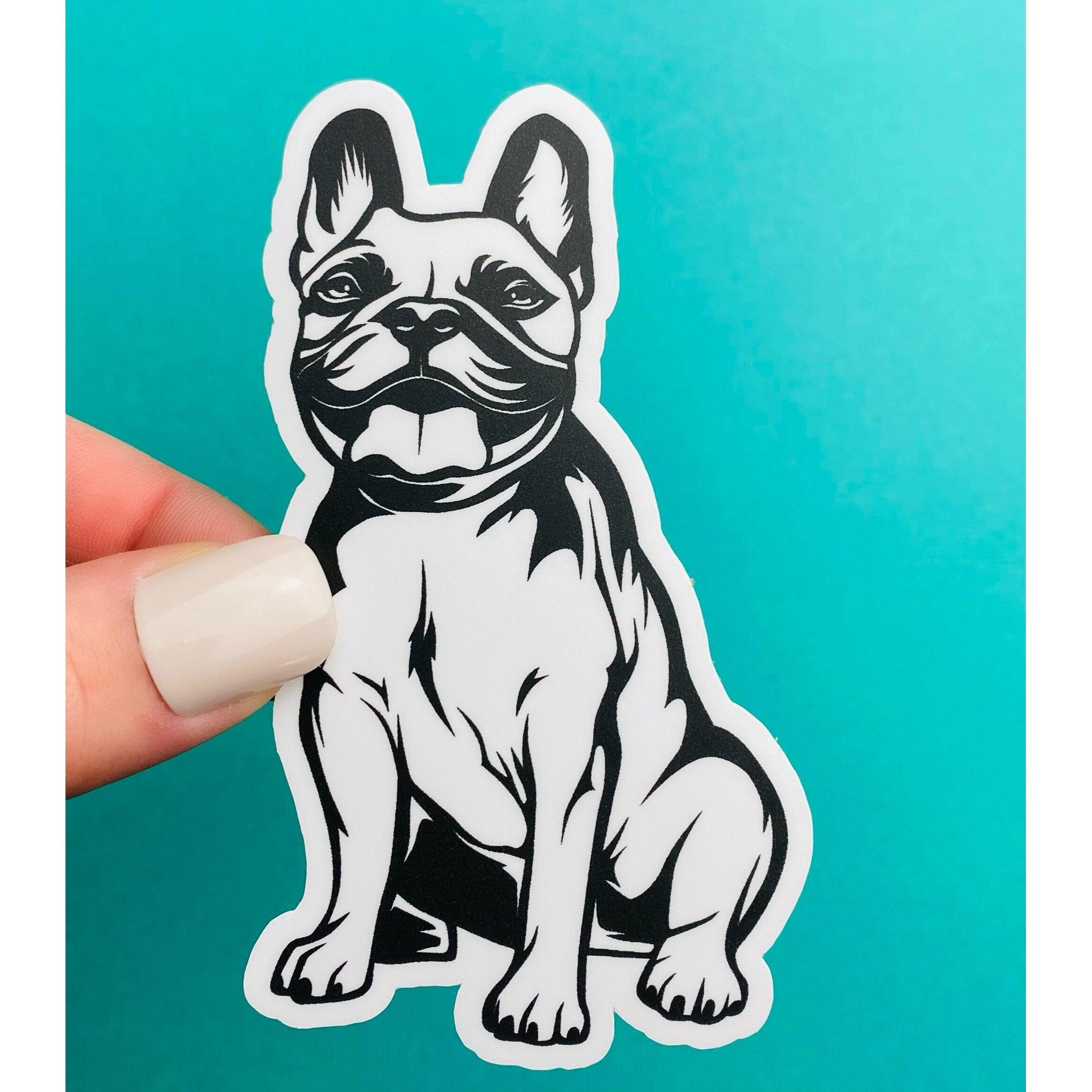 Black & White Frenchie Sticker