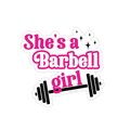 Barbell Girl Sticker