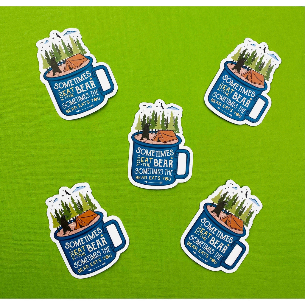 Camping Bears and Forest Sticker