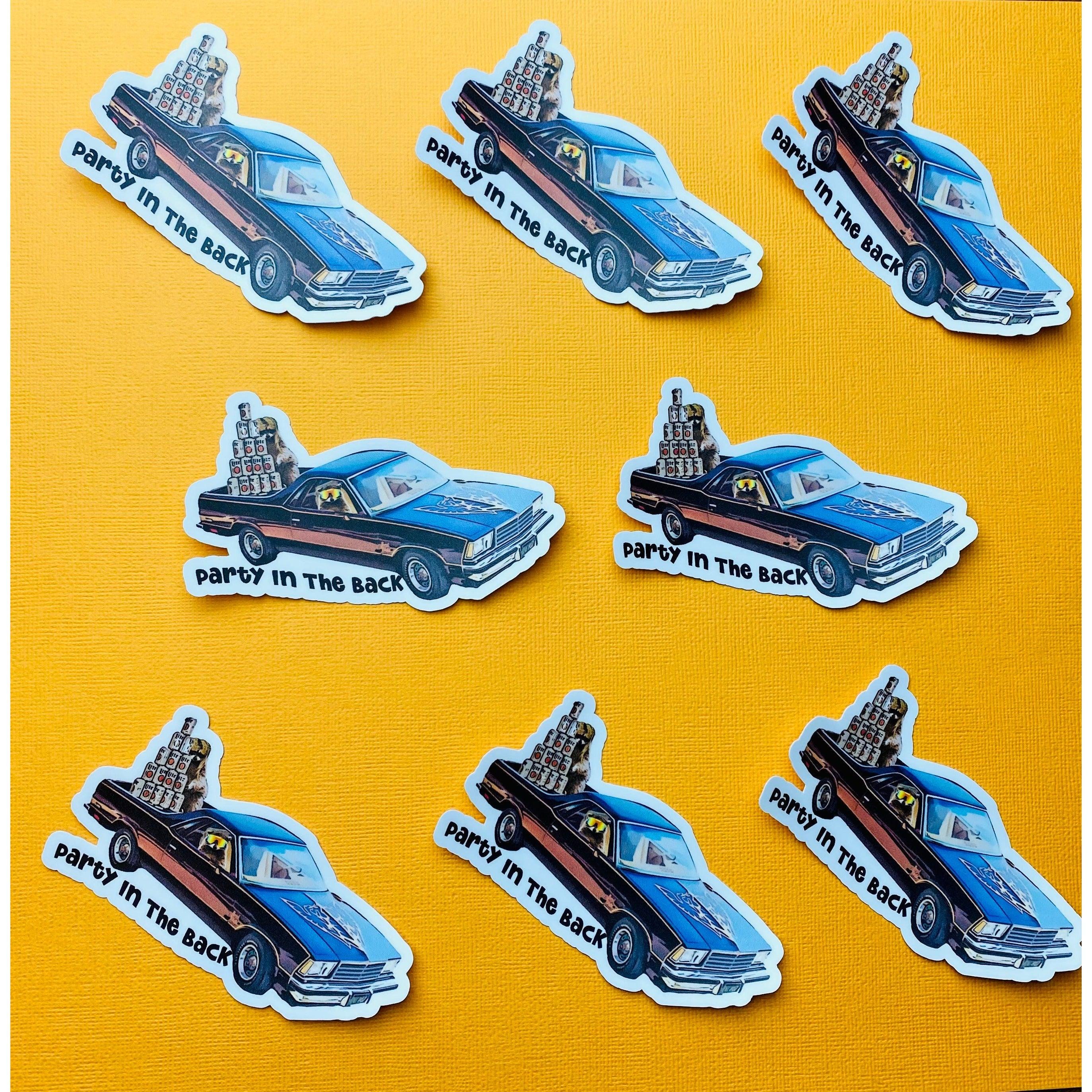 El Camino Mullet Party Sticker
