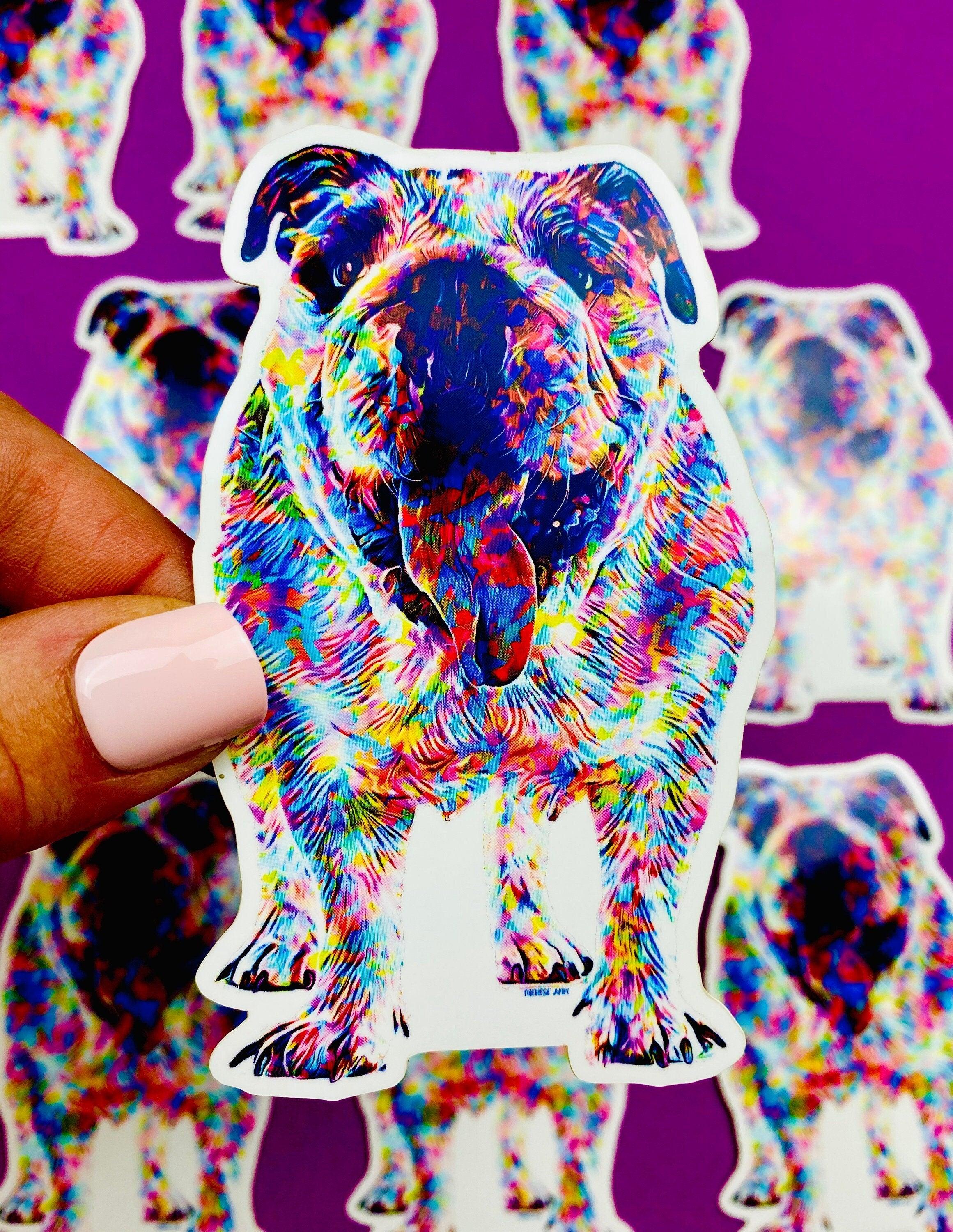 Colorsplash English Bulldog Sticker