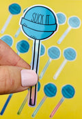 Suck It! Funny Sucker Sticker for Car, Hologram Candy Sticker, Suck It Candy Sticker, Funny Sticker Adult Humor, Gag Gift Sticker