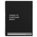 Things to Overthink About Spiral Notebook (large) | Black