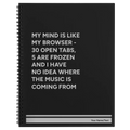 My Browser Spiral Notebook (large) | Black