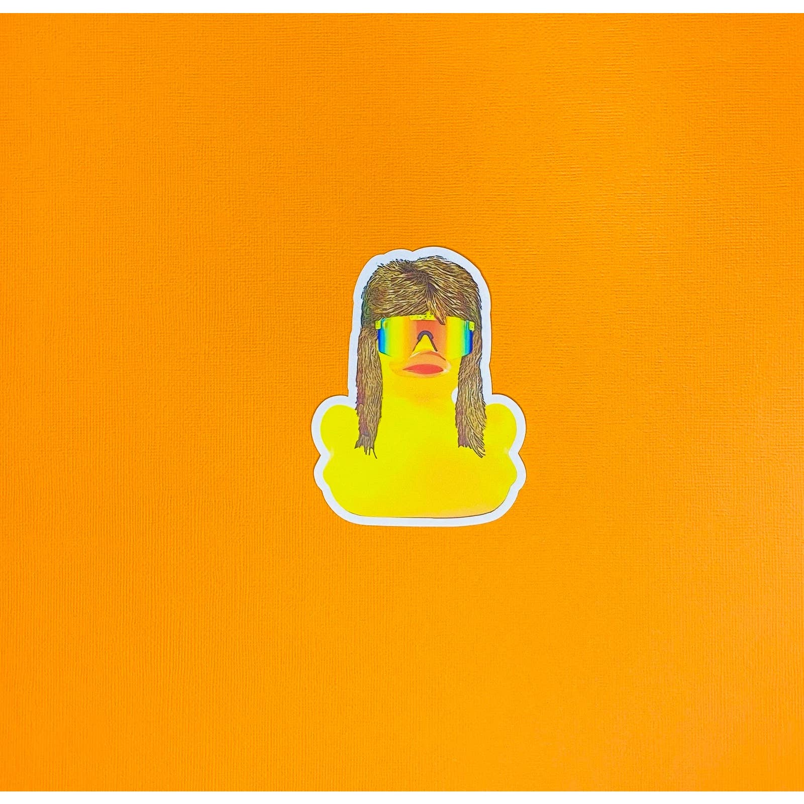 Duck With A Mullet Sticker