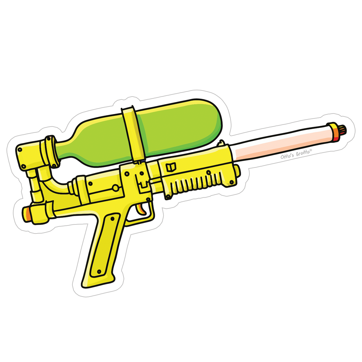 Retro Water Gun Sticker 80s Toys 90s Toys Sticker Nostalgic Sticker for Eighties Nineties Stickers